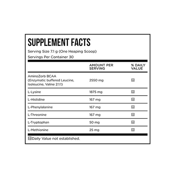 EFX SPORTS TRAINING GROUND EAA Helps You With Recovery Giving You All Necessary EAAs With A BCAA Formula