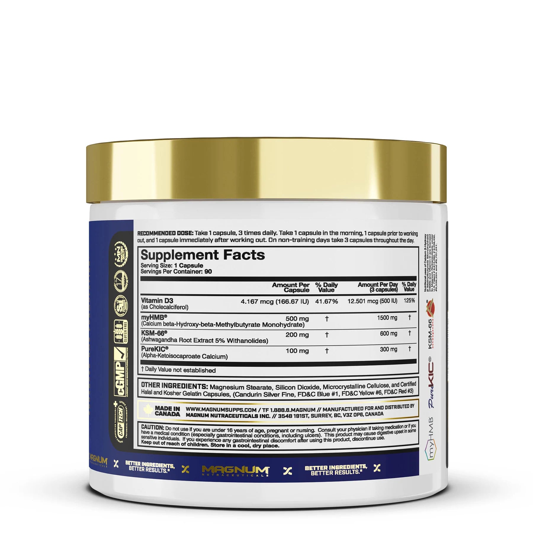 Magnum Hard Muscle Builder Increases Anabolism , Enables Faster Recovery And Promotes Lean Muscle Building