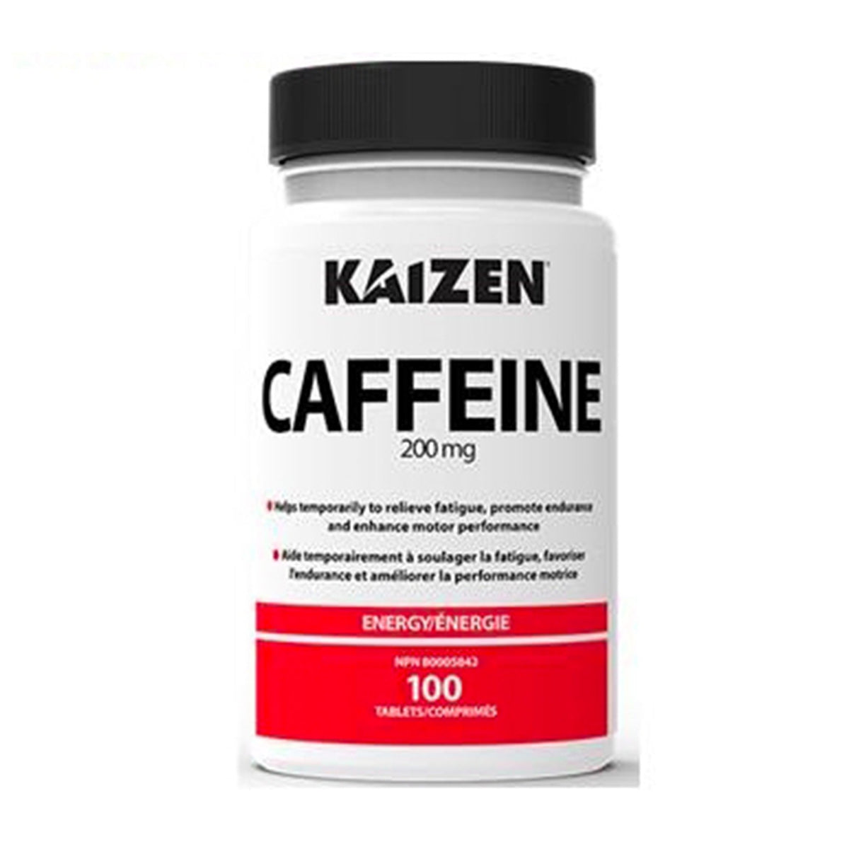 Caffeine 100 tablets – NUTRIZONE.CA