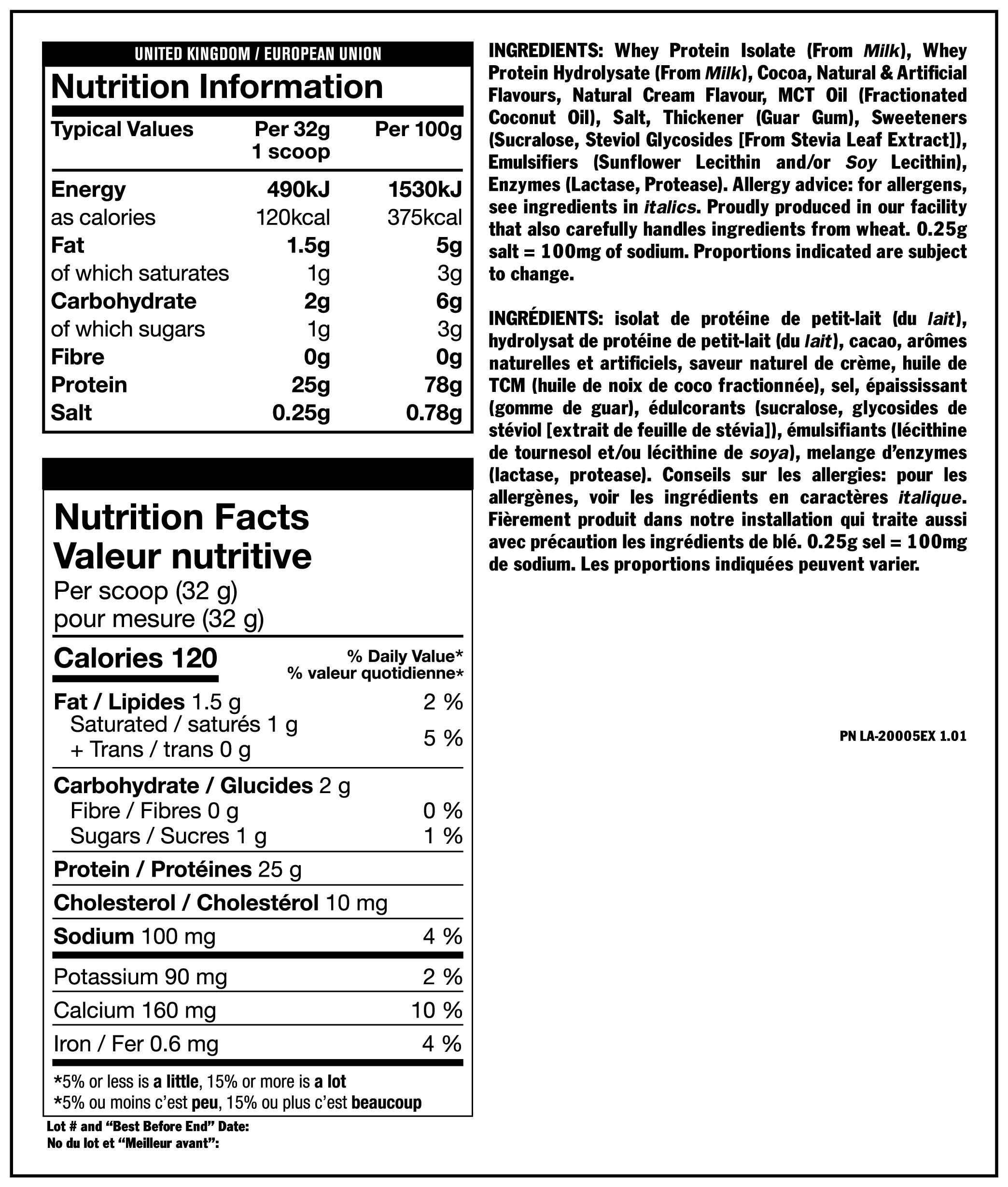 MUTANT ISO-SURGE 100% ISOLATE 5 lb. NOUVEAU !