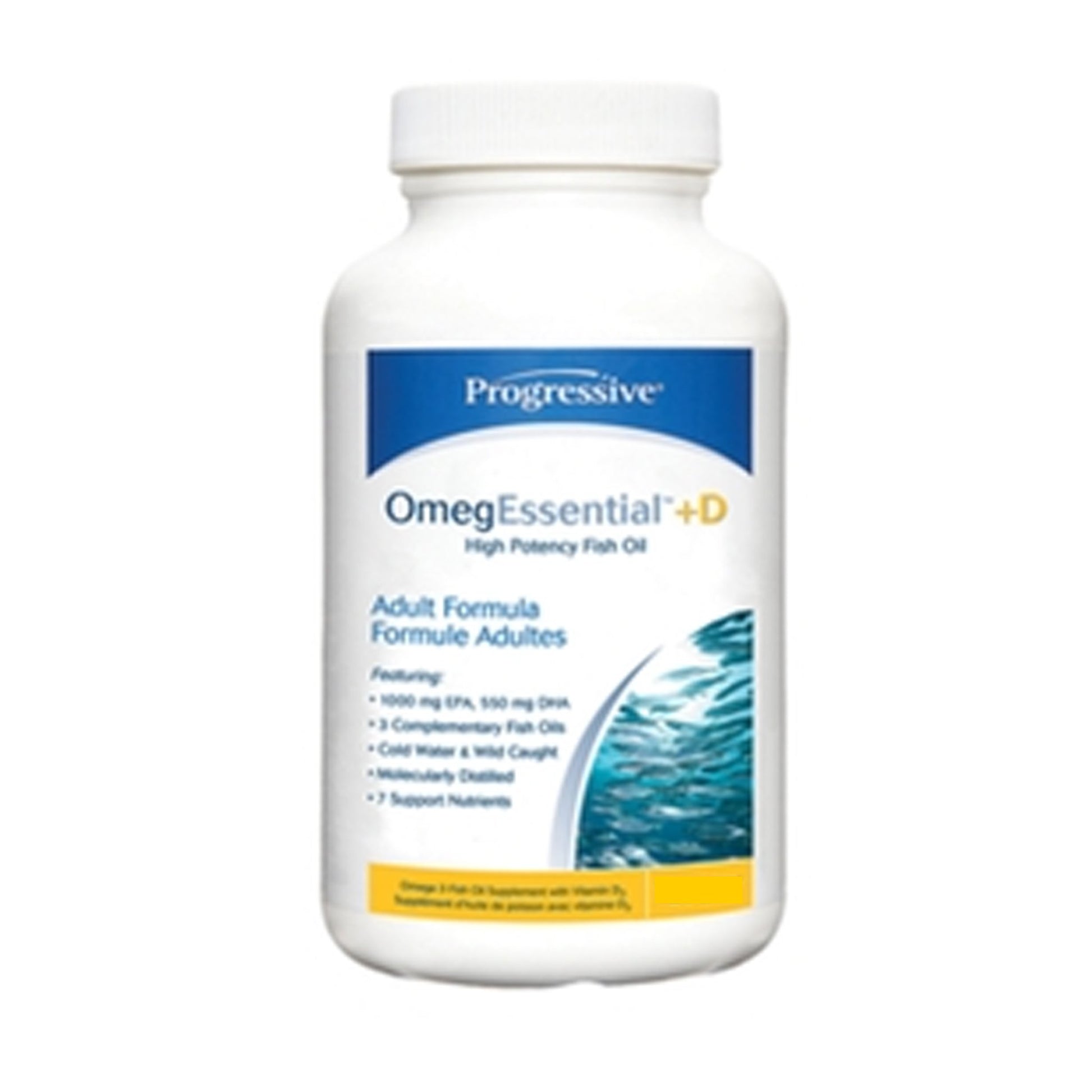 Progressive OmegEssential Gives You A Daily Amount Of Omega 3 + Vitamin D That Can Lower Blood Pressure And Heart Disease