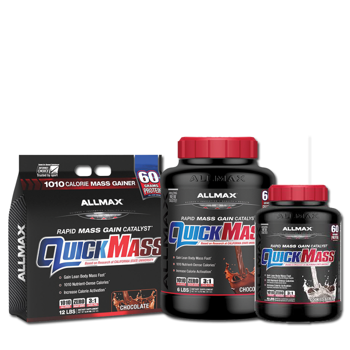 Allmax QuickMass Increases Lean Muscle , Weight Gain Quickly , Is High In Protein And Calorie , Low In Sugar And Fat 