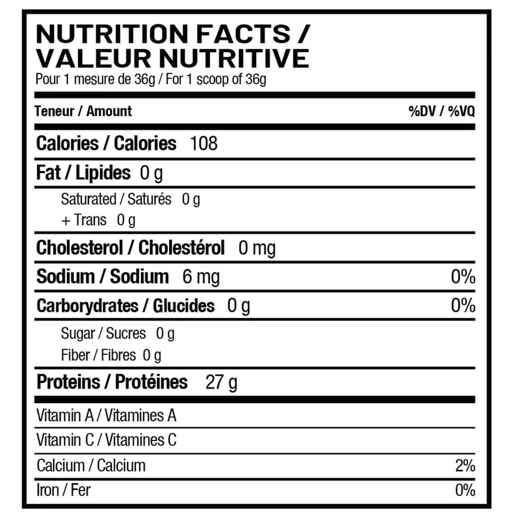 CLEAR ISO from Unity Supplements is the revolutionary way to enjoy your protein! Each scoop provides you with 27g of delicious, high-quality hydrolyzed whey protein. More of a juice texture than a milk texture. Try it and taste the difference! Best prices at Nutrizone.ca! 
