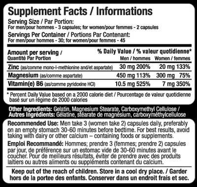 Allmax ZMA Has A Great Source For Zinc And Magnesium Which Helps With Recovery And Enhances Quality Sleep
